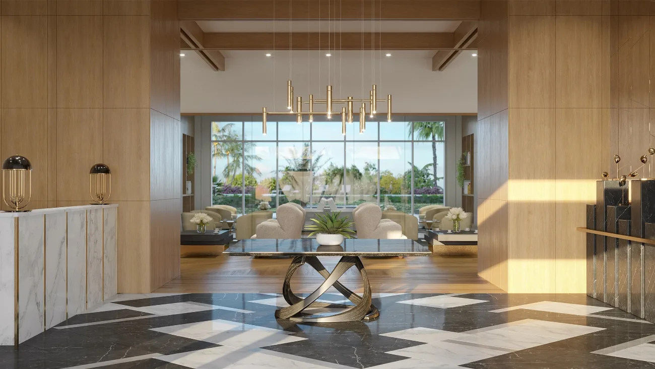 Lobby and reception at Infinity