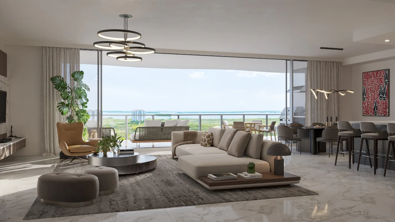 The Signature Residence living space at Infinity